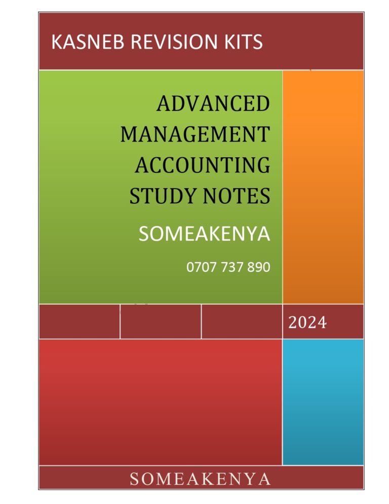 Advanced Management Accounting notes CPA – KASNEB CPA| ATD| CS| CCP ...