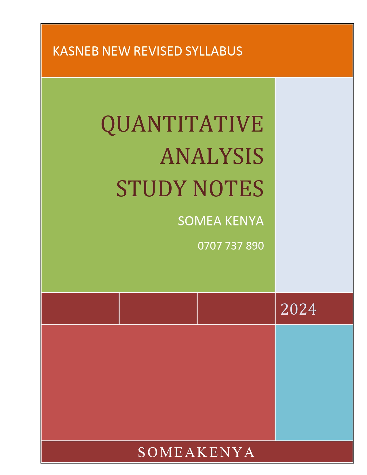 Quantitative Analysis Qa New Revised Cpa Cifa Kasneb Notes Kasneb Cpa Atd Cs Ccp Cifa 0407